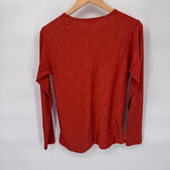 Mountain Hardwear Long Sleeve Crew Shirt Womens‎ Medium Rust Polyester - Picture 7 of 10